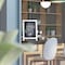 Flash Furniture Whitewash Magnetic Table/Hanging Chalkboards, 10PK 10-HFKHD-GDIS-CRE8-522315-GG - alternate 1